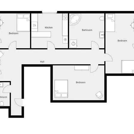 Zen - Exklusive - Luxus - Boxspringbett アパート *